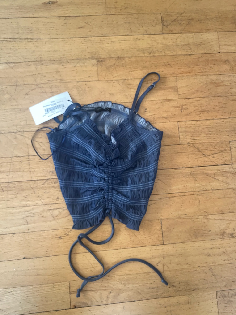 Cotton candy LA great top. Denim. Small NWT